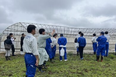 台風被害視察